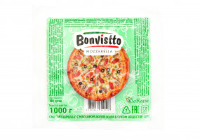 Сыр Моцарелла. Представлен в граммовках: 500 г, 1000 г, 2400 г и 200 г.