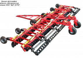 Борона дисковая БДМ-В КОРТЕС на стойке с эластомерами производства БДТ-АГРО