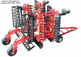 Борона дисковая БДМ-В КОРТЕС на стойке с эластомерами производства БДТ-АГРО