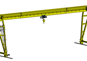 Мини козловой кран