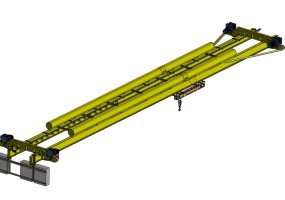 Кран мостовой подвесной двухбалочный