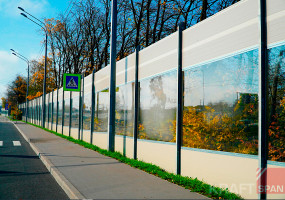 Комбинированный шумозащитный экран