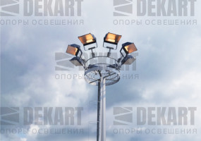 Мачта освещения с мобильной короной