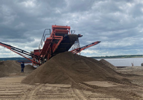 Песок строительный обогащённый