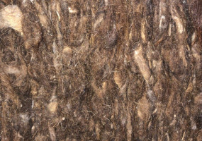 Шерсть овечья мытая грубая цветная-темная