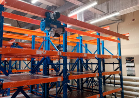 Стеллажи с выдвижными полками с нагрузкой на полку до 1400