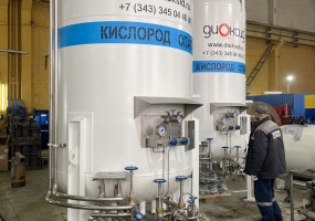 Криогенный газификатор производства Диоксид