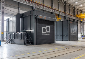 Комплекс из окрасочной и дробеструйной камеры