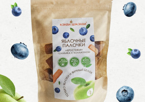 Яблочные хрустики "Голубика с коллагеном"