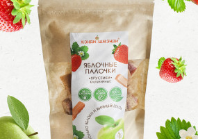 Яблочные хрустики "Клубника"
