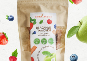 Яблочные хрустики "Ягодный микс"