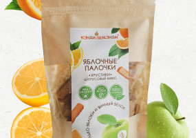 Яблочные хрустики "Цитрусовый микс"