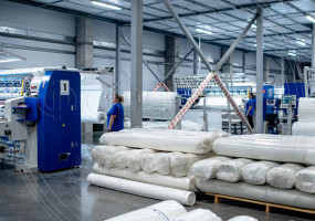 Участок производства стеганых тканей для матрасов, одеял, покрывал, одежды и др.