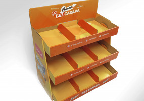 Картонная стойка для витрины