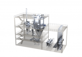 Сушильная установка молочного сырья