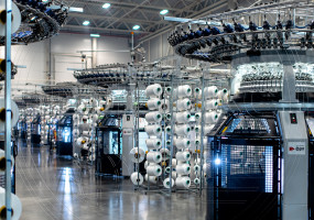 Участок производства трикотажных полотен для матрасов, защитных наматрасников и ортопедических подушек