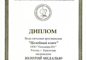 Диплом "Целебный ключ"