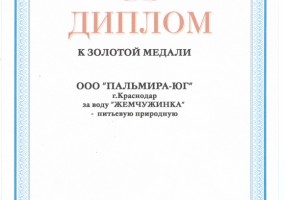 Диплом к золотой медали