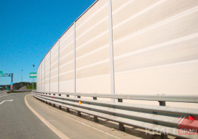 Глухой шумозащитный экран