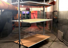 Унифицированные нары металлические трехъярусные двухсторонние НР132 (В-949.00.00.000). Более подробно на сайте ООО "Моя оборона"  https://oborona.top 