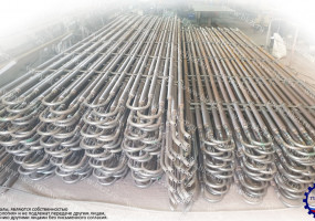 Змеевики из оребренной трубы. Пакеты змеевиков экономайзера и пароперегревателя