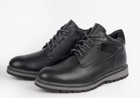 Ботинки мужские из натуральной кожи на шерсти