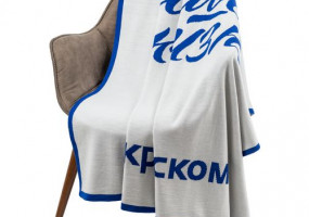 Жаккардовый плед на заказ вязаный 