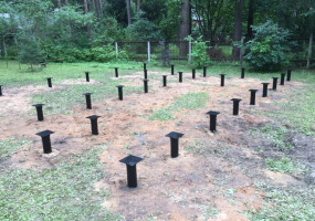 Свайный фундамент для каркасного дома