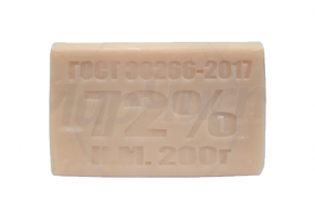 Хозяйственное мыло 72 и 65% жирности — Животный жир заменен на саломас и синтетику. При тендерной поставке твердого мыла данного типа оно может отгружаться без обертки. ii