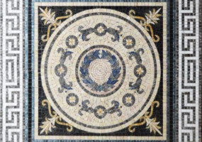 Ковер из плитки мозаики