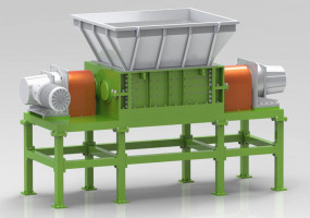 Промышленный шредер для переработки отходов ТБО, ТКО, строительного мусора, пластик, древесина
