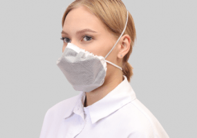 МИРА 1012AB – ПОЛУМАСКА ФИЛЬТРУЮЩАЯ (РЕСПИРАТОР) ОДНОРАЗОВАЯ, НЕФОРМОВАННАЯ Класс защиты: FFP2 Клапан выдоха: Нет Использование: Одноразовая NR