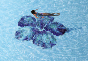 Панно из мозаики с цветами