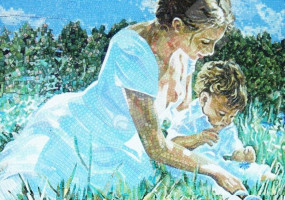 Картинка из плитки мозаики