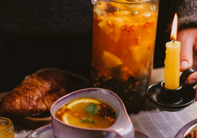 Кружка Цветок Фригг 300мл и блюдце овальное серия Туманный Лориэн