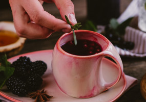 Кружка Цветок Жизни 200мл и блюдце овальное серия Рассвет над Имладрис