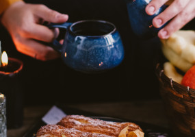 Кружка Вулкан 200мл и Молочник 80мл серия Небо Валинора