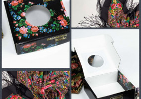 Продукция "Комупак": как шкатулка- картонная упаковка для павлопосадского платка