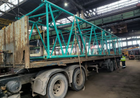 Ремонт стрелы крана KOBELKO