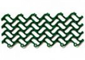 Грязезащитное покрытие ПВХ «Волна», 14 мм, 300*100 мм, зелёный 