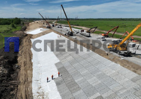 Трасса М-12. Плитами ПБЗГУ укреплено более 1 млн.кв. километров 