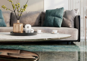 Столешница из зеленого камня