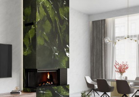 Портал для камина из камня