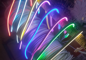 Гибкий неон PJNEON, 220В/8х16 в ассортименте 12 цветов