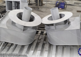 Горелка пылеугольная для парового котла БКЗ-210-140-8.  Изготавливаем пылеугольные горелки, которые служат для организованного ввода угольной пыли и воздуха в топку. 