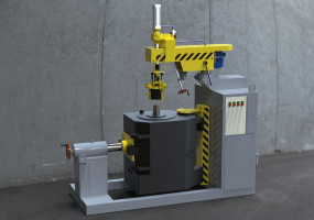 Станок для притирки шестерни к валу якоря тягового двигателя локомотивов