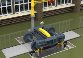 Механизированный комплекс для сборки и разборки скоростных тележек безлюлечного типа