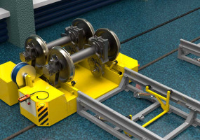 Транспортная тележка колесных пар