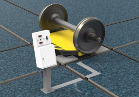 Подъёмно-поворотное устройство колесных пар электромеханическое