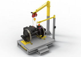 Комплекс для разборки колесно-моторного блока тепловозов
